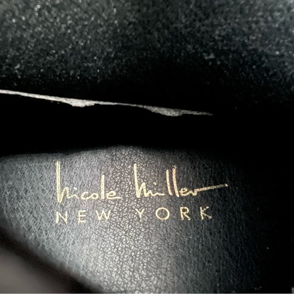 Nicole Miller Black Faux Suede Over the Knee Boots Size 6.5 - Picture 5 of 6